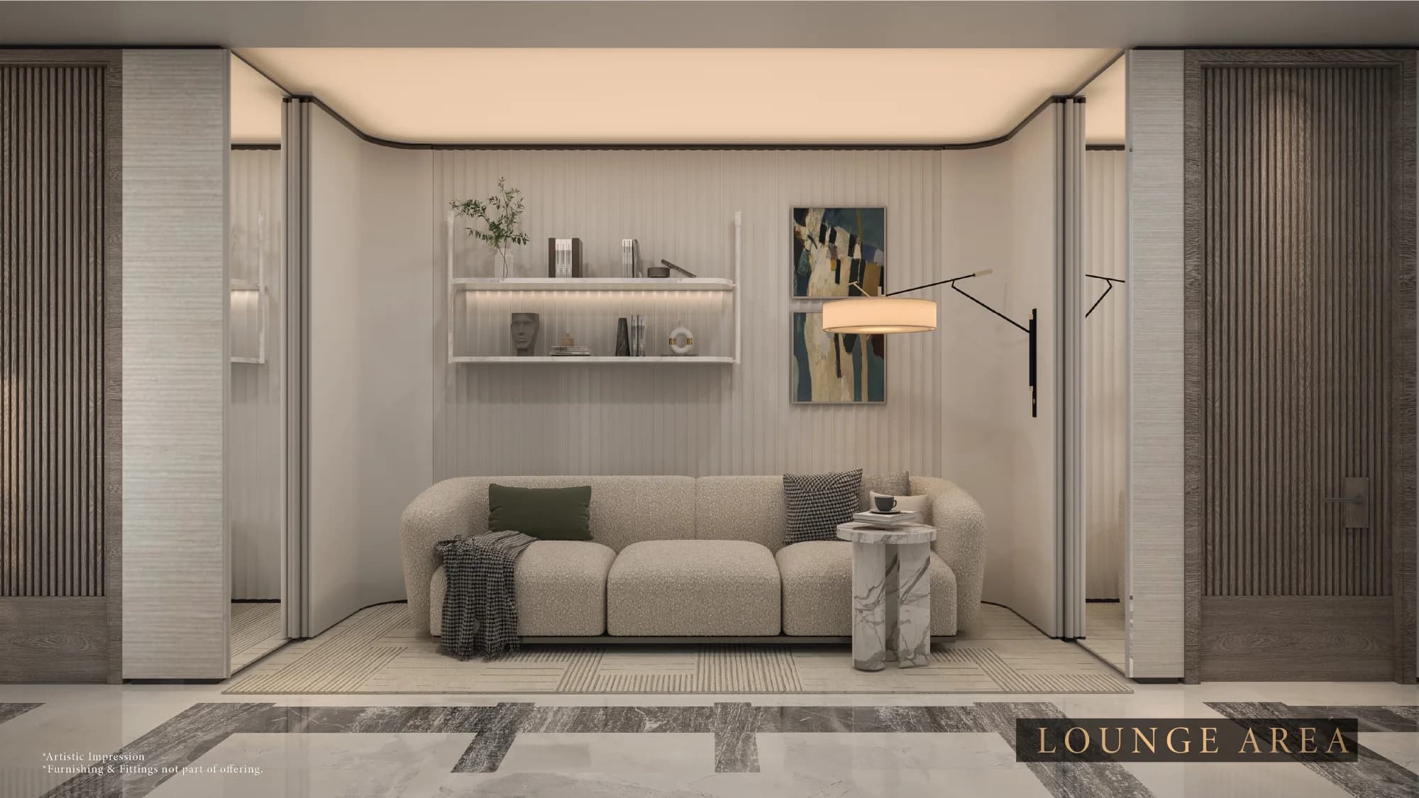 Artist’s impression of the family lounge from the supplied presentation