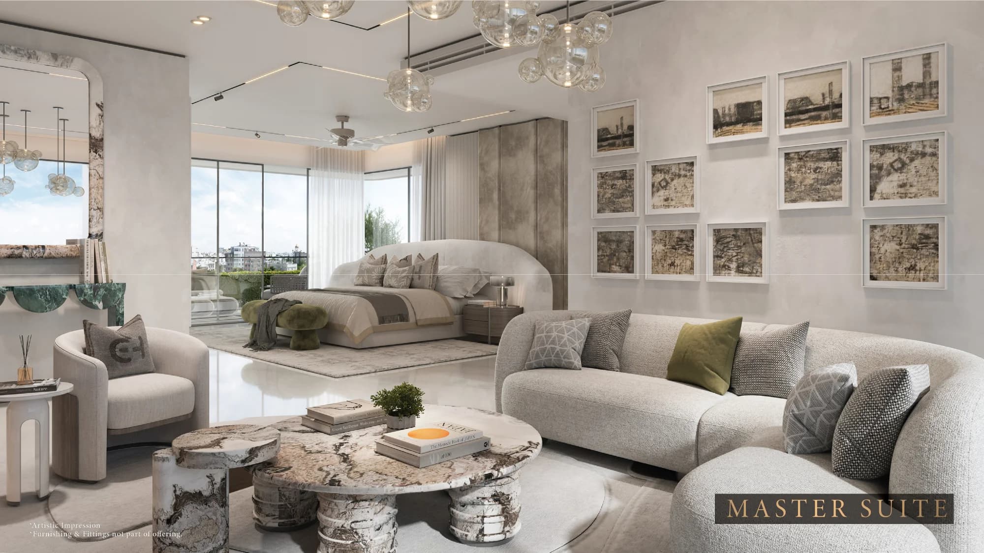 Artist’s impression of the master suite from the supplied presentation