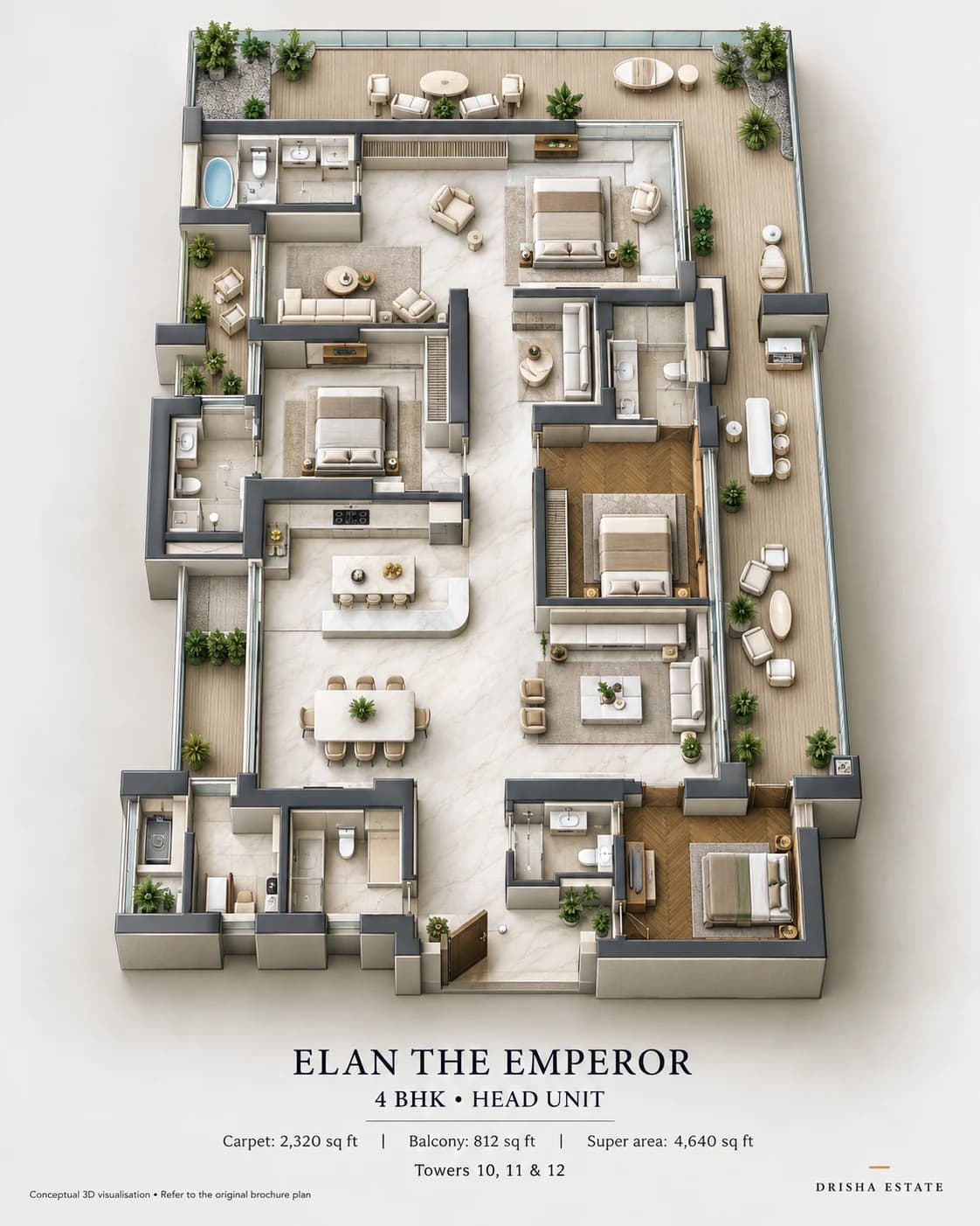 4 BHK Head conceptual reference